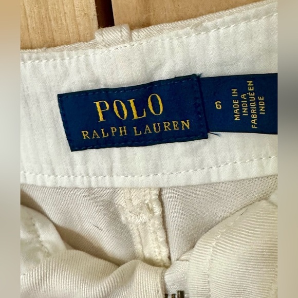 NWOT Polo Ralph Lauren Cargo Pants Women's Size 6 Ivory Drawstring Cuffs - Picture 10 of 10